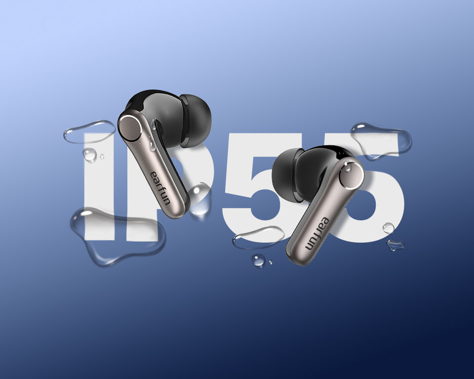 EarFun IP55 защита